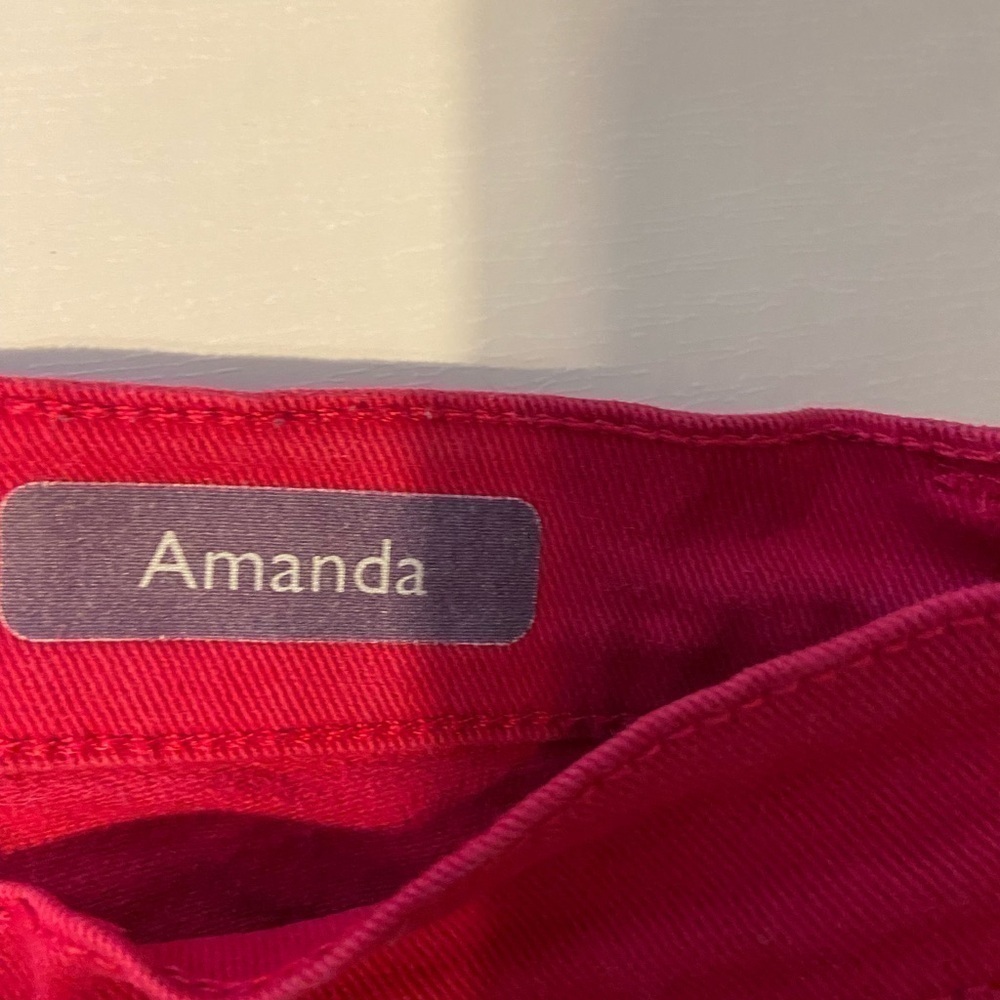Gloria Vanderbilt Womens Size 16 Amanda Red Jeans - Picture 4 of 5